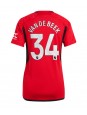 Ženski Nogometna dresi replika Manchester United Donny van de Beek #34 Domači 2023-24 Kratek rokav